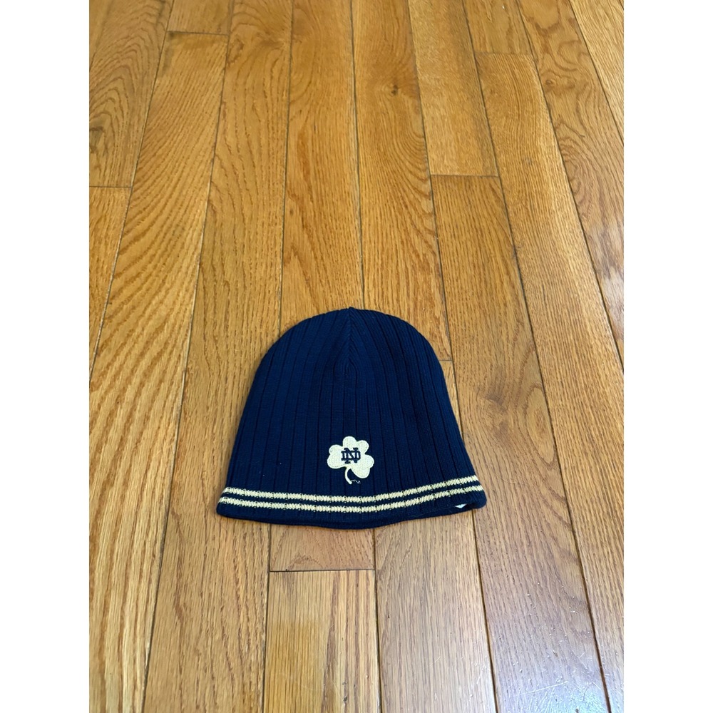 The Game Notre Dame Fighting Irish Kids Reversible Beanie Navy Gold Hat